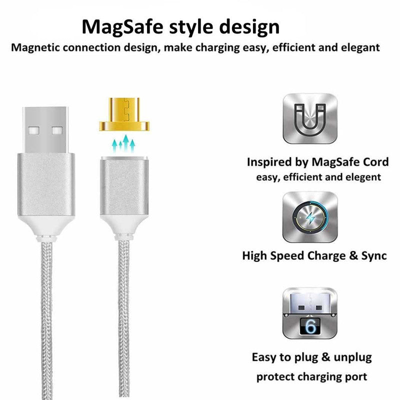 Magnetic Phone Cable - for Android & iPhones - Velvier